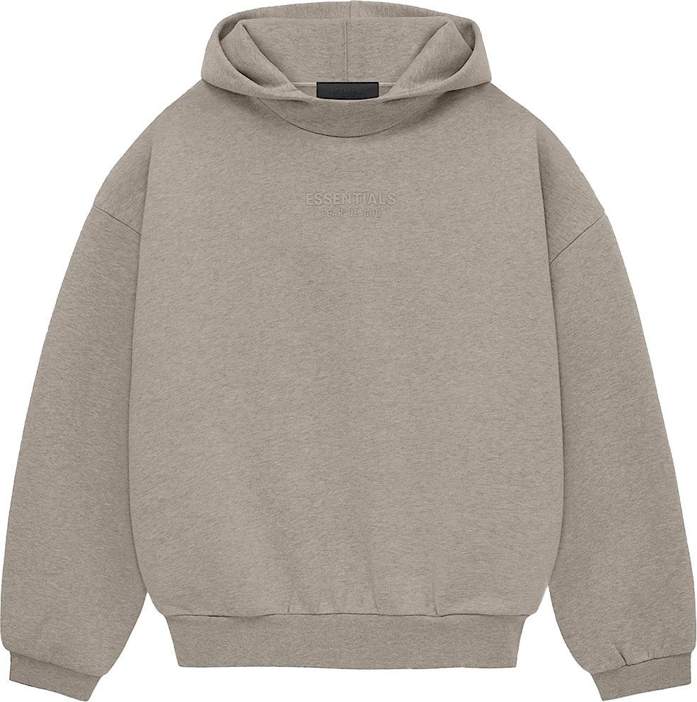 Fear Of God Essentials Core Beige Leather Hoodie
