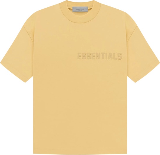 Fear Of God Essentials Light Tuscan Yellow T Shirt Ss23