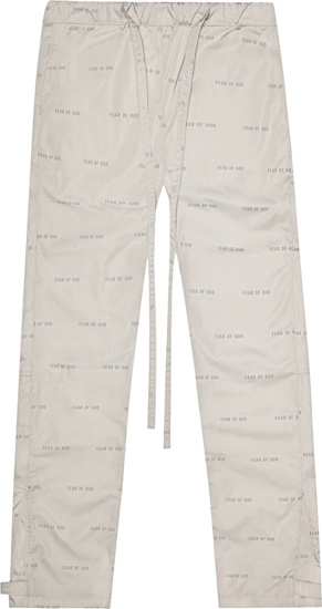 Fear Of God Ivory Allover Logo Trackpants