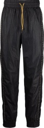 Fendi Black Braided Side Stripe Trackpants
