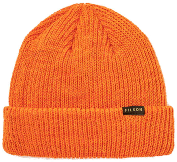 Filson Orange Knit Beanie Worn By Kevin Gates