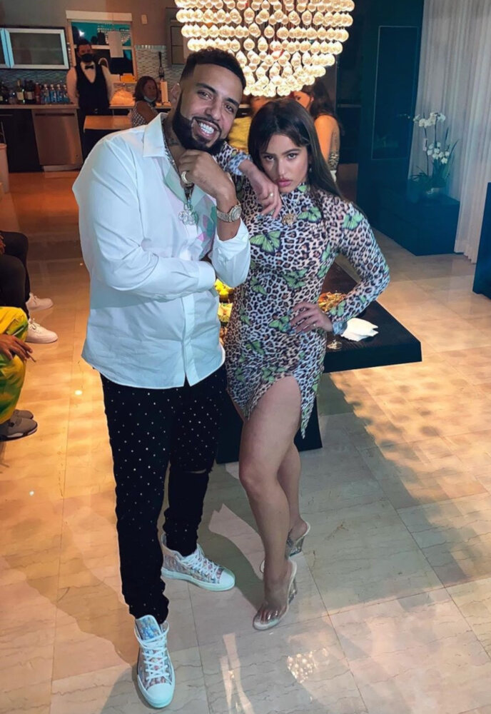 French Montana With Rosalia In Amiri Jeans with Dior x Alex Foxton Shirt & Sneakers