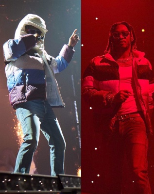 Future In Chicago Wearing Lv Sunglasses Gucci Puffer Valentino Belt And Lv Sneakers