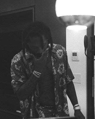 Future Wearing A Dior X Tears Oblique Wreather Print Shirt And Shorts