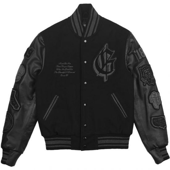 G Eazy Wearing A Black Varsity Jacket