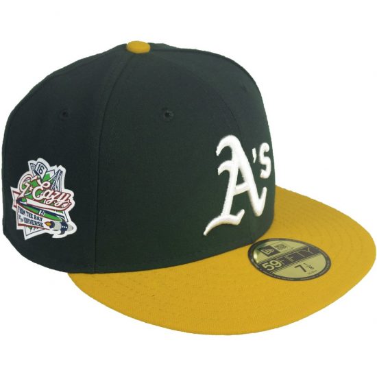 G Eazy Wearing Green And Yellow New Era Oakland Athletics 59fifty