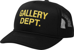 Gallery Dept Black And Yellow Logo Trucker Hat