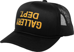 Gallery Dept Black And Yellow Upside Down Logo Trucker Hat