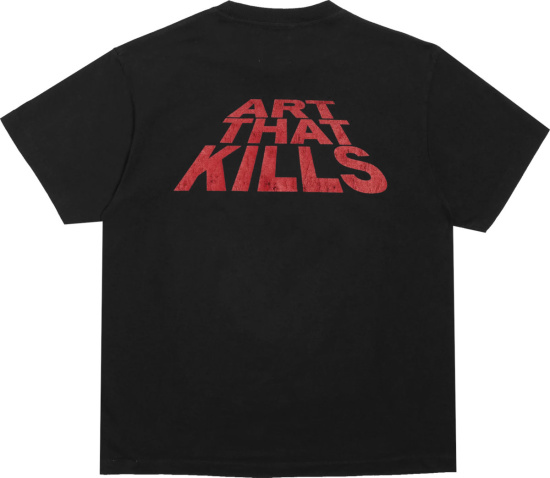Gallery Dept. Black & Red-ATK Stack T-Shirt | INC STYLE
