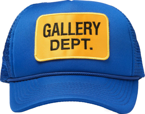 Gallery Dept Blue And Yellow Logo Patch Trucker Hat