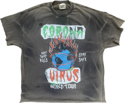 Gallery Dept Corona Virus World Tour Grey T Shirt