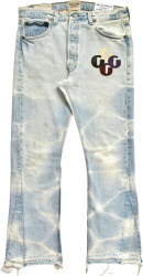 Light Blue & Multicolor G-Patch Flared Jeans