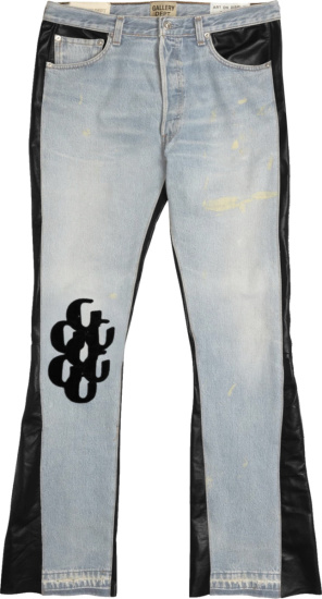 Gallery Dept Light Indigo And Black G Patch Jeans