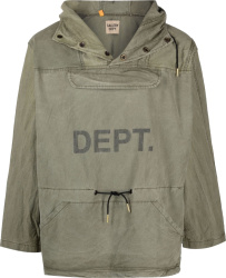 Gallery Dept Olive Green Distressed Riley Anorak Jacket
