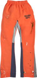 Gallery Dept Orange Gd Logo Flare Sweatpants
