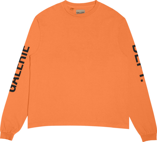 Gallery Dept Orange French Collector Long Sleeve T Shirt