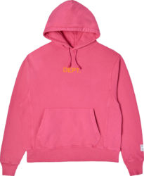 Gallery Dept Pink And Orange Logo Print Hoodie