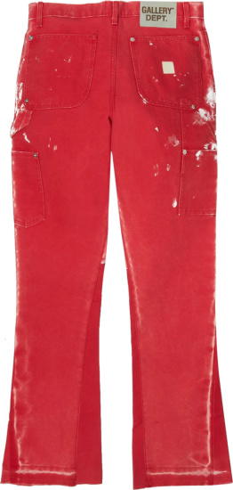 Gallery Dept Red La Construction Flared Jeans
