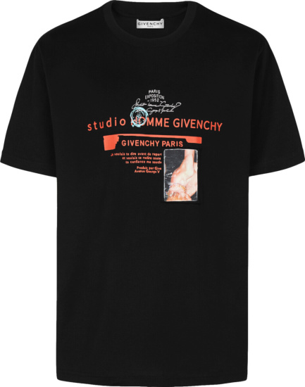 Givenchy Black 'Studio Homme' T-Shirt | Incorporated Style