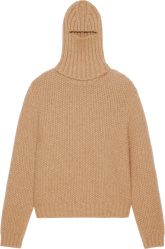Givenchy Beige Knit Balaclava Sweater Bm90jp4yb4 280
