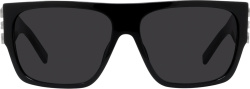 Givenchy Black Flat Top Square Sunglasses