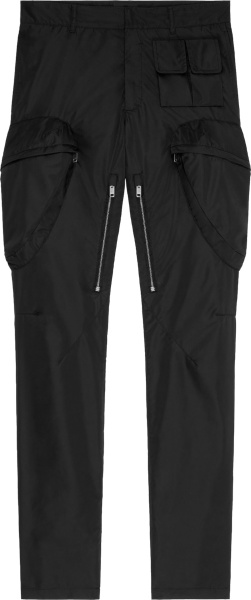 Givenchy Black Inner Zip Cargo Pants Bm514x13yt 001