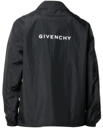 Givenchy Black Coaches Jacket 