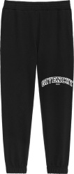 Black Outlined College Logo Sweatpants
