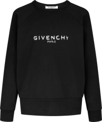 Givenchy Black Paris Logo Sweatshirt