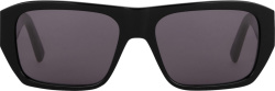 Givenchy Black Rectangular 4g Hinge Sunglasses