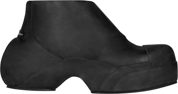 Givenchy Black Rubber Shoe Boots