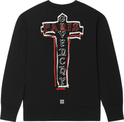 Black Cross-Logo Sweatshirt