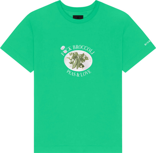 Givenchy Green Fuck Broccoli T Shirt