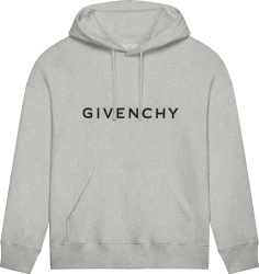 Givenchy Grey Archetype Logo Hoodie