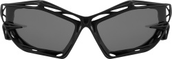 Givenchy Matte Black Giv Cut Cage Sunglasses