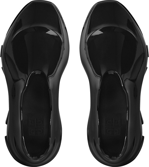 Givenchy Patent Black Monumental Mallow Sneakers