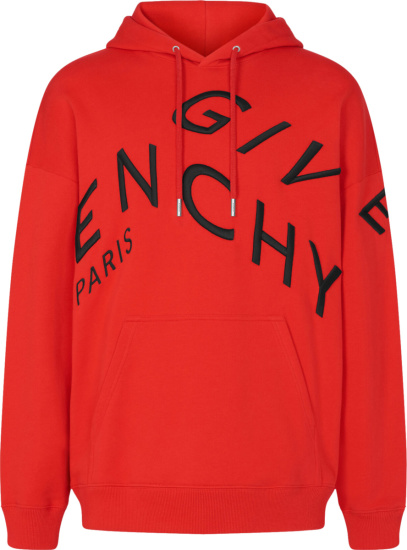 Buy > givenchy paris red hoodie > in stock