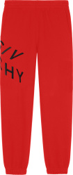 Red 'Refracted' Joggers