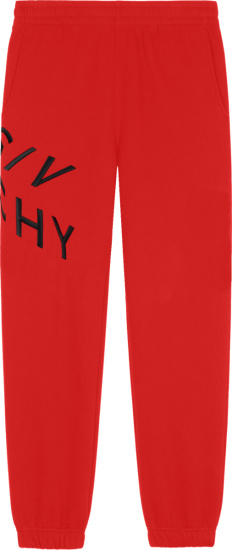 Givenchy Red Refracted Sweatpants