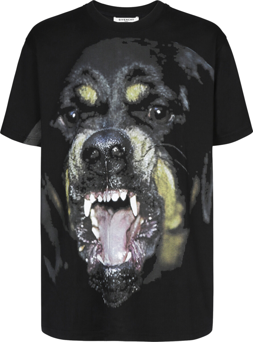 Givenchy Black Rottweiler T-Shirt | INC STYLE