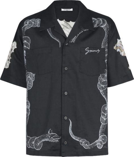 Givenchy Snake And Icarus Print Shirt