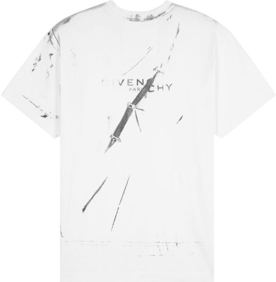 Givenchy White Trompe L Ceil Effect T Shirt