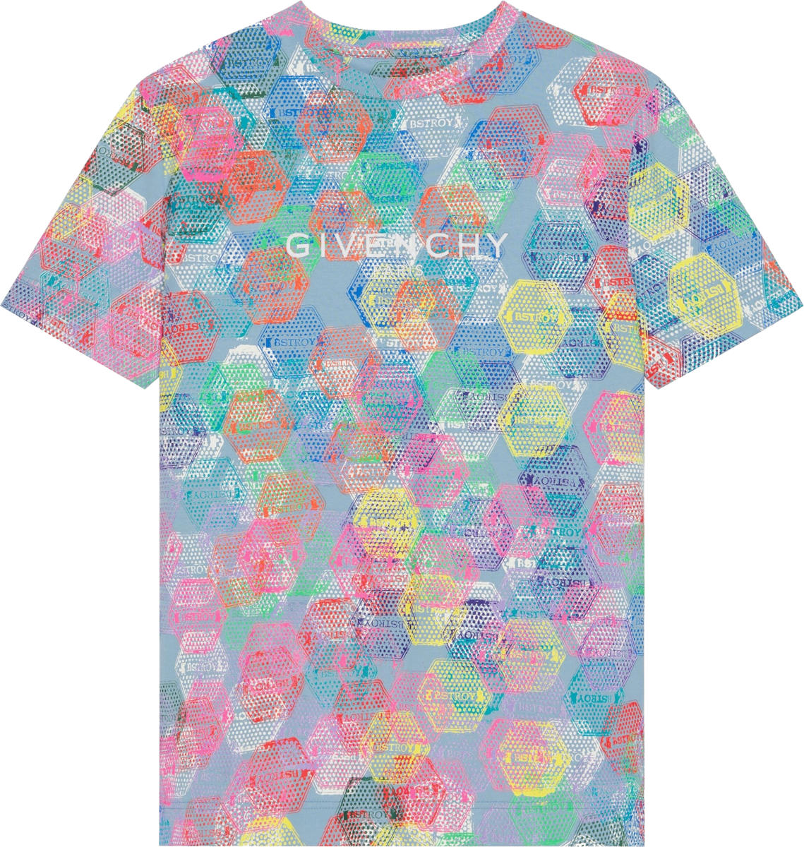 Givenchy x BSTROY Multicolor Stamp Print T-Shirt | INC STYLE