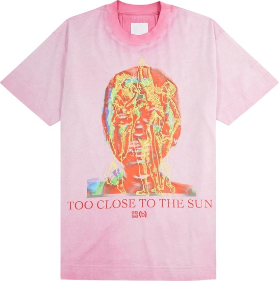 Givenchy X Bstroy Pink Head Print T Shirt