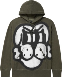 Givenchy X Chito Olive Green Tag Print Hoodie