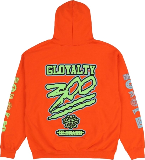 Glo Gang Gloyalty 300 Print Orange Hoodie