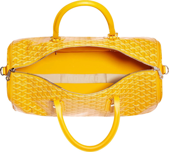 Goyard Yellow 'Croisiere 35' Bag