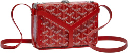 Goyard Red Minaudière Trunk Bag