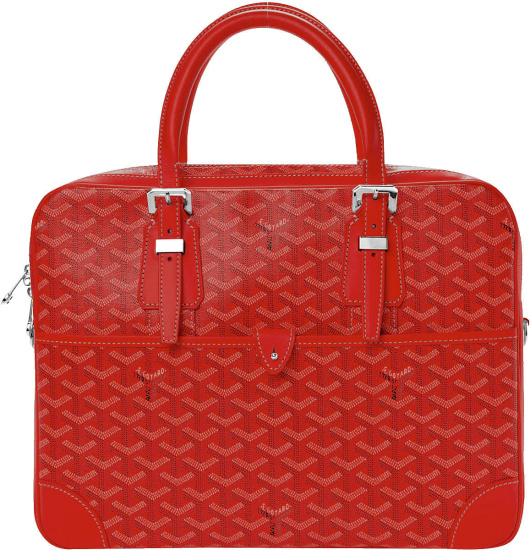 Goyard Red Ambassade Briefcase