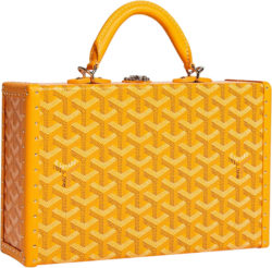 Goyard Yellow Grand Hotel Trunk Box Bag